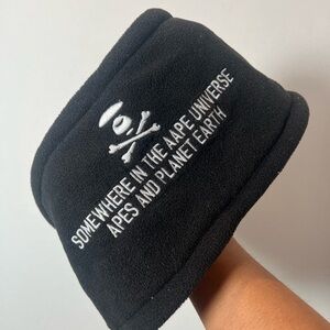 👕🌶 RARE Baape By Bathing Ape Embroidered Fleece Neck Warmer